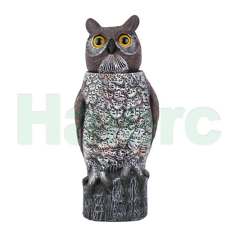 Haierc Garden Natural Scarecrow вращающаяся голова совы борьба с вредителями HC1602