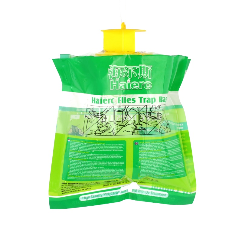 Haierc Ловушки для мух на открытом воздухе, ловушка для мух на патио, нетоксичные пакеты для мух, одноразовые для улицы. Подвесные ловушки для всех видов грязных мух.