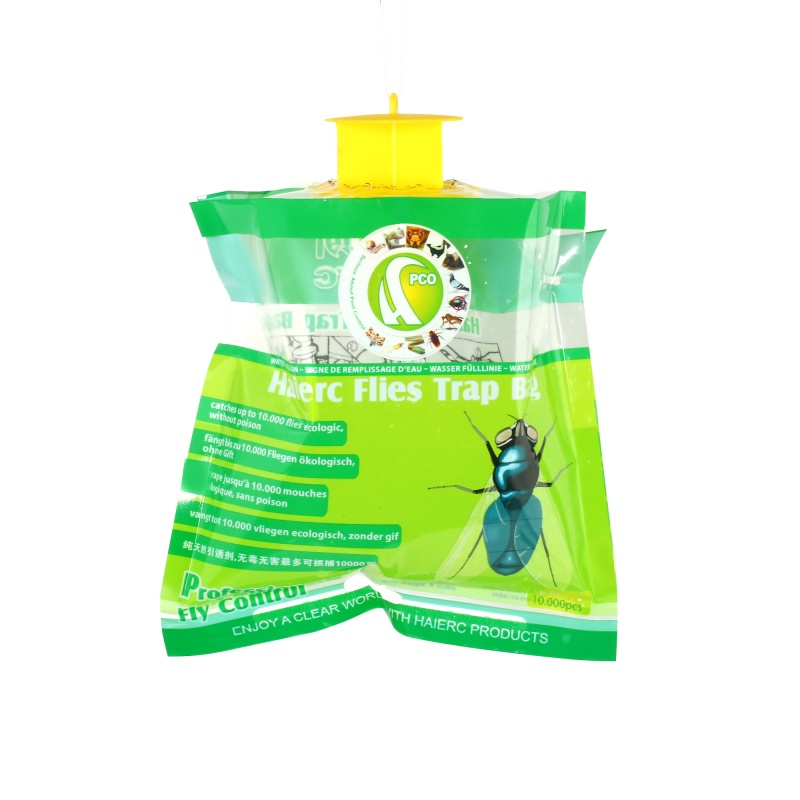 Haierc Ловушки для мух на открытом воздухе, ловушка для мух на патио, нетоксичные пакеты для мух, одноразовые для улицы. Подвесные ловушки для всех видов грязных мух.