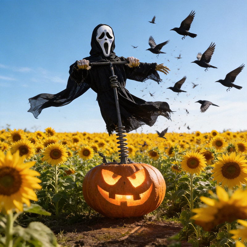 Отпугиватель птиц в виде пугала для сада на открытом воздухе, контроль вредителей, реалистичное пугало для фермы, сада, двора HC1642